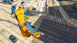 GTA 5 Hulk Vs Wolverine Ragdoll Compilation | (GTA 5 Fails Funny Moments Ragdolls)