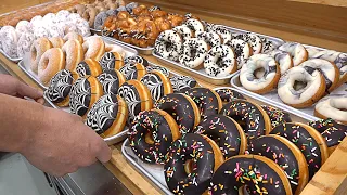 Donat terjual habis setiap hari! Master donat gaya Amerika - makanan jalanan korea