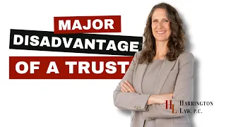 This is the MAJOR disadvantage of a trust!