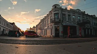 【4K HDR】5 УТРА на проспекте мира ВЛАДИКАВКАЗ звуки города ambience