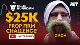 LIVE NY SESSION: 1 Minute Trader Takes Blue Guardian $25k Challenge