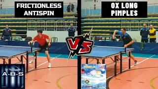 OX LONG PIMPLES vs ANTISPIN - table tennis championship match