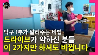 탁구 1부가 알려주는 파워드라이브의 비밀