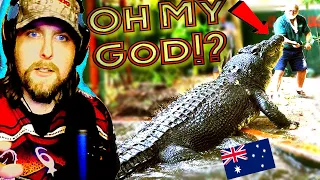 American Reacts to Cassius: World's Largest Crocodile in Captivity, Green Island, Australia