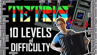 TETRIS Theme - 10 LEVELS of DIFFICULTY [Accordion Cover]