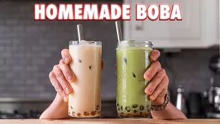 Perfect Boba Tea Completely from Scratch (2 Ways)