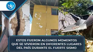 Estos fueron algunos momentos en las diferentes ciudades del país, durante el fuerte sismo