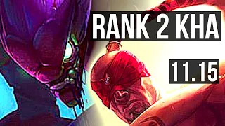 KHA'ZIX vs LEE SIN (JUNGLE) | Rank 2 Kha, 9/0/1, 67% winrate, Legendary | EUW Challenger | v11.15