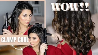 How to Curl with a Clamp Iron | EASIEST Tutorial on Youtube! GUARANTEED!