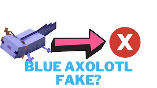 Blue axolotls in Minecraft are so rare