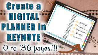 How To Create a DIGITAL PLANNER in KEYNOTE || Digital Planner 2021