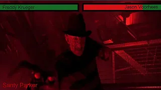 Freddy Vs Jason First Fight With Healthbars l Freddy Vs Jason (2003)