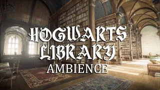 Hogwarts Library AMBIENCE │ Harry Potter Ambience │ ASMR for Studying