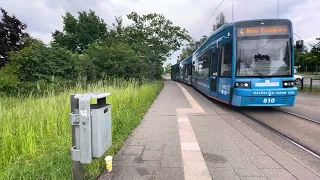 Ich bin wieder mit dem NVS unterwegs (Nahverkehr Schwerin) Teil 27 Linie 4 bis Neu Pampow.