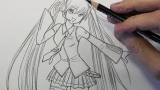 How to Draw Hatsune Miku (Pt. 1: Line Placement)