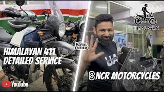 GOT MY HIMALAYAN BS6 SERVICED FROM NCR MOTORCYCLES | DETAILED SERVICE | WORTH IT |@ncrmotorcycles