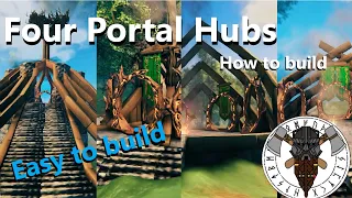 Valheim - How To Build Simple Four Portal hubs