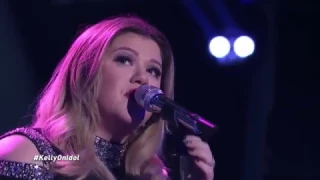 Kelly Clarkson's Emotional Performance "Piece by piece" On Idol