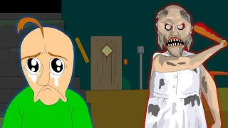 GRANNY THE HORROR GAME ANIMATION #3 Baldi VS Granny (Parody)