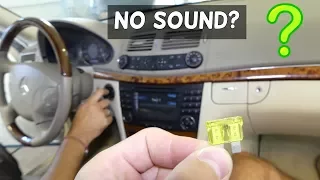 MERCEDES W211 RADIO ON NO SOUND