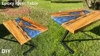 How to Make an Epoxy River Table -Start to Finish