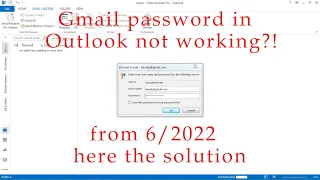 Outlook password to gmail not working, Outlook Keeps Asking for Gmail Password