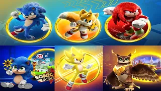 Sonic Forces - All Movie Runners Battle ( Baby, Movie Sonic, Longclaw, Knuckles, Super, Tails)