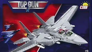 Speed Build : Cobi TOP Gun F-14A Tomcat Maverick US Navy Aircraft Brick #5811