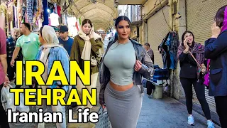 People in the busiest street in Tehran!! 🇮🇷 IRAN Grand Bazaar Vlog ایران