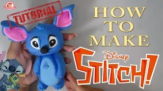 HOW TO MAKE STITCH! TUTORIAL | Clay | Fondant | Cold Porcelain | CCG