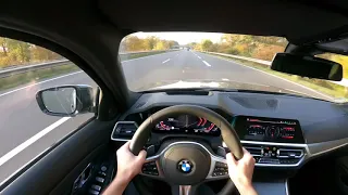 BMW M340i Autobahn POV 260 km/h