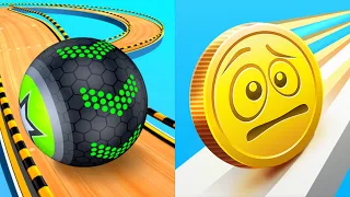 Going Balls, Coin Rush, Rolling Ball Sky Escape, Ball Run 2048 All Levels Gameplay Android,iOS