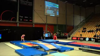 JOERGENSEN Mikkel (DEN) - 2015 Trampoline Worlds - Qualification Double Mini Routine 1