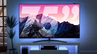 BIG TV Living Room Setup | LG 75” NanoCell