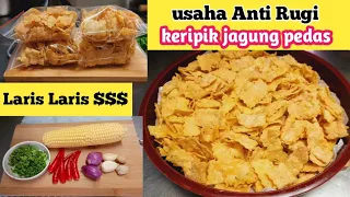 USAHA  ANTI RUGI ,KERIPIK JAGUNG PEDAS ,LARIS LARIS KRIUK ENAK BANGET