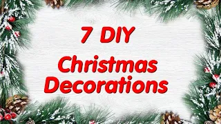 🎄7 DIY идей ПОДЕЛОК к РОЖДЕСТВУ и НОВОМУ ГОДУ.🎄7 Amazing Ideas Christmas Decorations🎄