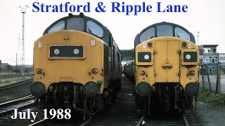 Trains in the 1980s - Stratford Depot & Ripple Lane - July 1988