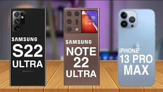 Samsung Galaxy S22 Ultra Samsung Galaxy Note 22 Ultra Vs iPhone 13 Pro Max | Official Design leak