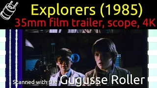 Explorers (1985) 35mm film trailer, scope 4K