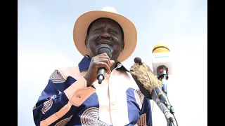 ''SAI RUTO ANAJIFANYA NI RAFIKI YANGU SABABU NAENDA AU''RAILA SPEECH THAT MADE KENYANS HAPPY!!!