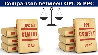 Comparison between OPC and PPC Cement