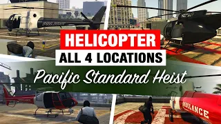 GTA Online - Pacific Standard Heist Helicopter Method | All 4 Locations