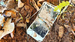 Restoration of IPHONE 5 phones destroyed in the ground | Restore phone broken completely