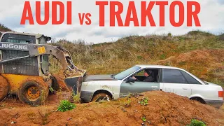 НА ЧТО СПОСОБНА СТАРАЯ Audi 80 Quattro? Old Audi vs off-road tractor