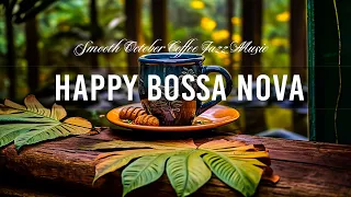 Happy Bossa Nova 🍂 Smooth October Coffee Jazz Music and Bossa Nova Piano relaxing for Upbeat Moods