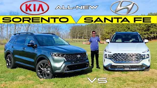 VALUE KINGS! -- 2021 Kia Sorento vs. 2021 Hyundai Santa Fe: Comparison