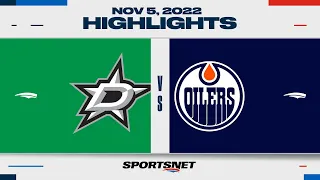 NHL Highlights | Stars vs. Oilers - November 5, 2022