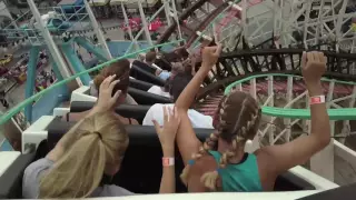 Riding The Giant Dipper Roller Coaster - Belmont Park - San Diego