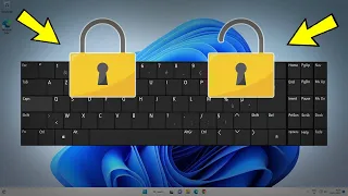 Cara mengunci dan membuka kunci keyboard di Windows 11 /10/8/7 | Lock & Unlock Keyboard 🔒 / 🔓 ⌨️✅