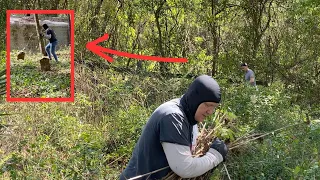 We FOUND a GRAVEYARD HIDDEN under insanely TALL LAWN